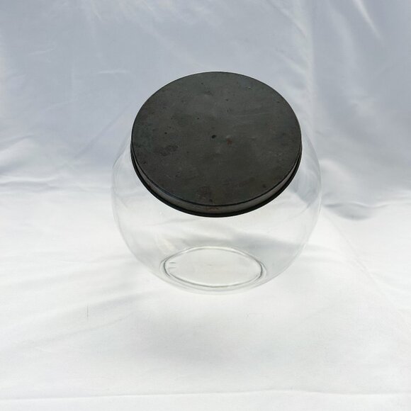 Vintage/Antique Glass Candy Jar with Lid, See Description - Picture 2 of 9